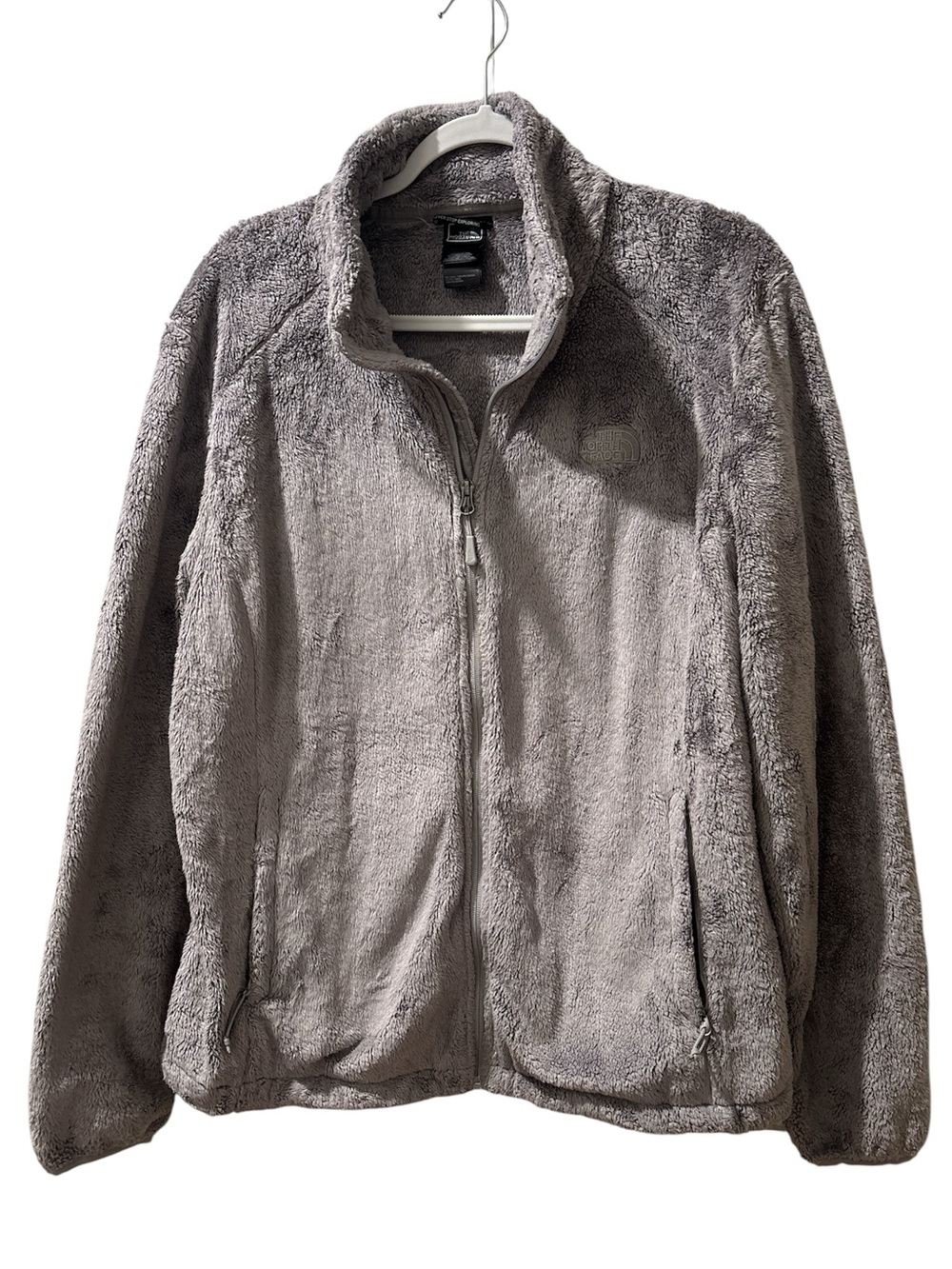 The North Face Osito Full Zip Fleece Jacket Gray Women's XXL